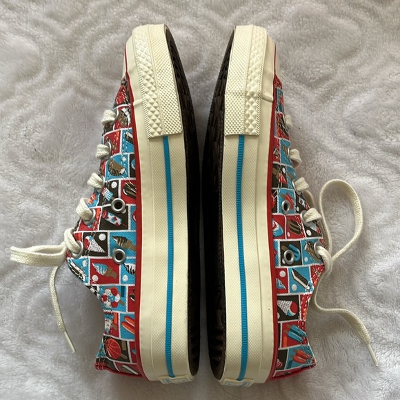 Converse, girls size 1 - Picture 3 of 8